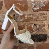 Aukštakulniai vestuviniai bateliai - Jackie 9cm pakulne,