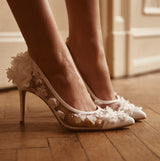 Aukštakulniai vestuviniai bateliai - 9cm pakulne, Daisy