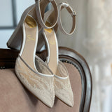 Aukštakulniai vestuviniai bateliai - 9cm pakulne, Stormy B9