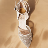 Aukštakulniai vestuviniai bateliai - 8cm pakulne, FLO8