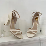 Aukštakulnės vestuvinės basutės - 9cm pakulne, Linda