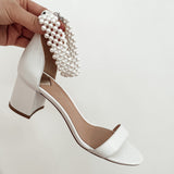 Aukštakulnės vestuvinės basutės - 5cm pakulne, Elegance B5