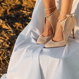 Aukštakulniai vestuviniai bateliai žiemai - 10cm pakulne, Swan