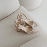 Aukštakulniai vestuviniai bateliai - 9cm pakulne, ICON sandra