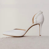 AUKŠTAKULNIAI VESTUVINIAI BATELIAI - 9CM PAKULNE, TULIP9 pearls