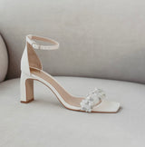 Aukštakulnės vestuvinės basutės - 7cm pakulne, Brianna