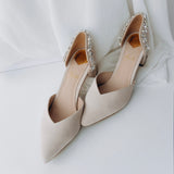 Aukštakulniai vestuviniai bateliai - 5,5cm pakulne, Tulip