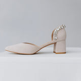 Aukštakulniai vestuviniai bateliai - 5,5cm pakulne, Tulip