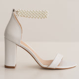 Aukštakulnės vestuvinės basutės - 9cm pakulne, Elegance B9