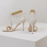 Aukštakulnės vestuvinės basutės - 10cm pakulne, Alice10