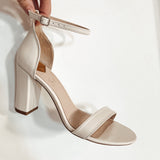 Aukštakulnės vestuvinės basutės - 9cm pakulne, Elegance B9