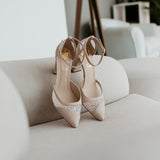 Aukštakulniai vestuviniai bateliai - 9cm pakulne, ICON sandra