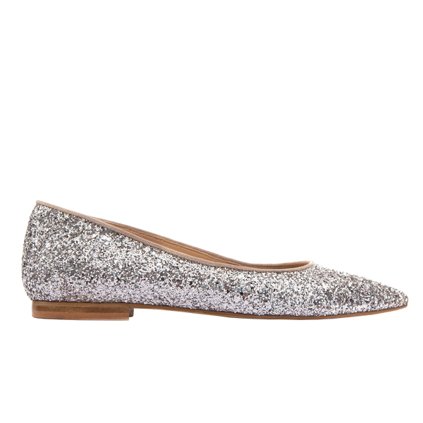 Lygiapadžiai vestuviniai bateliai smailia nosele, Jade Flats