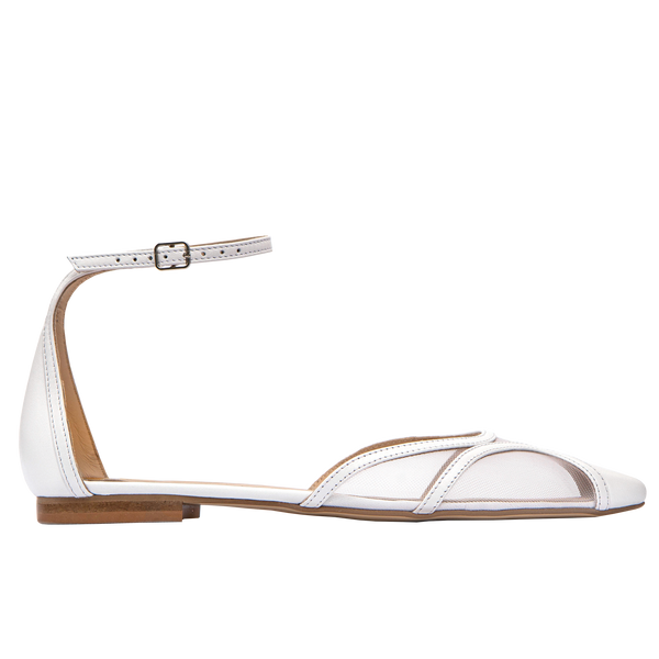 Lygiapadžiai vestuviniai bateliai su tinkliuku, Linea flats
